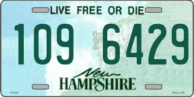 NH license plate 1096429