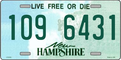 NH license plate 1096431