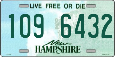 NH license plate 1096432