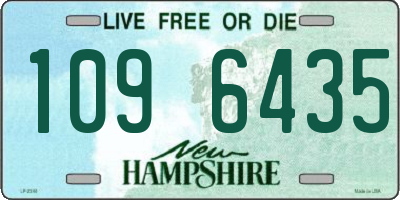 NH license plate 1096435