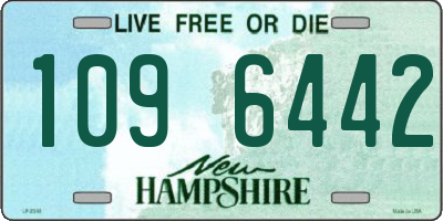 NH license plate 1096442