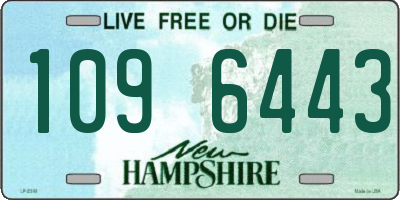 NH license plate 1096443