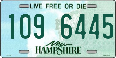 NH license plate 1096445