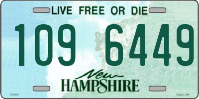 NH license plate 1096449