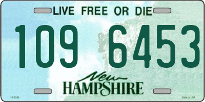 NH license plate 1096453
