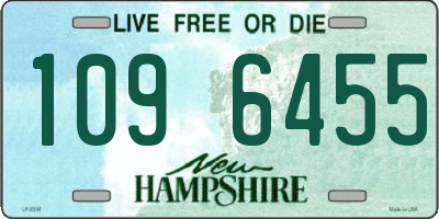NH license plate 1096455