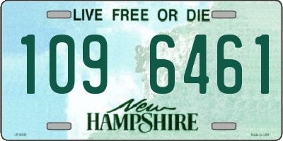 NH license plate 1096461