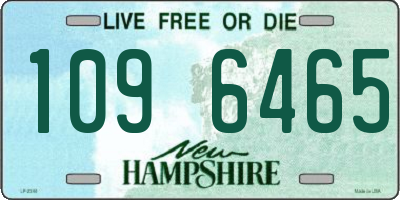 NH license plate 1096465