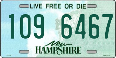 NH license plate 1096467