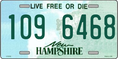 NH license plate 1096468