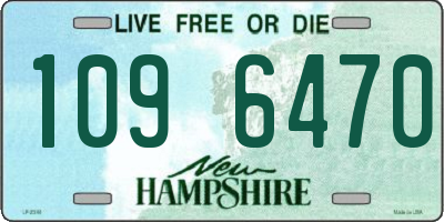 NH license plate 1096470