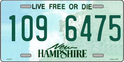 NH license plate 1096475