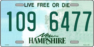 NH license plate 1096477