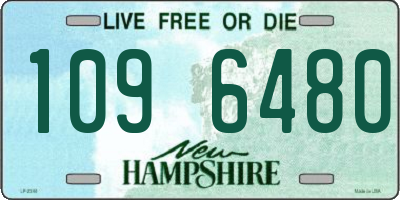 NH license plate 1096480