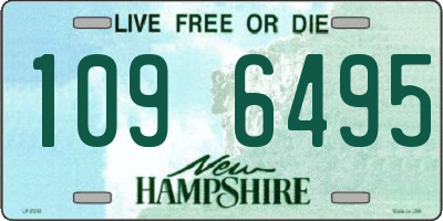NH license plate 1096495