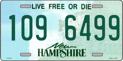 NH license plate 1096499
