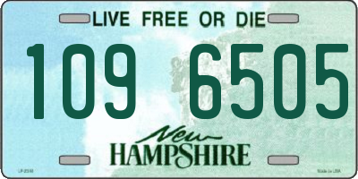 NH license plate 1096505