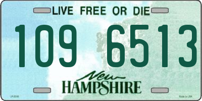 NH license plate 1096513