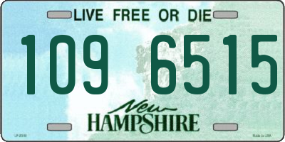NH license plate 1096515