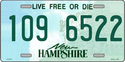 NH license plate 1096522