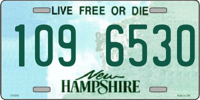 NH license plate 1096530