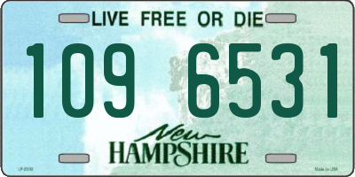 NH license plate 1096531