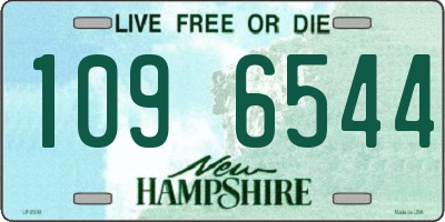 NH license plate 1096544