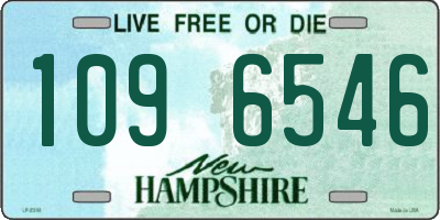 NH license plate 1096546