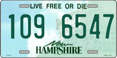 NH license plate 1096547