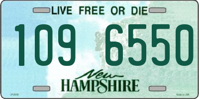 NH license plate 1096550