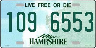 NH license plate 1096553