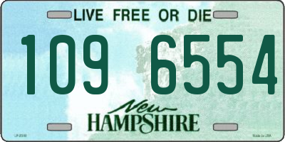 NH license plate 1096554