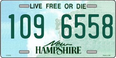 NH license plate 1096558