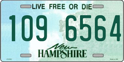 NH license plate 1096564