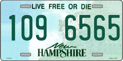 NH license plate 1096565