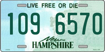 NH license plate 1096570