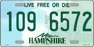 NH license plate 1096572