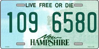 NH license plate 1096580