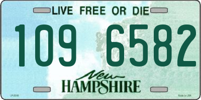 NH license plate 1096582