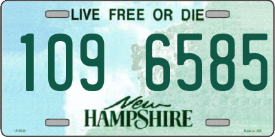 NH license plate 1096585