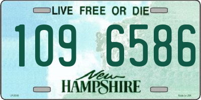 NH license plate 1096586