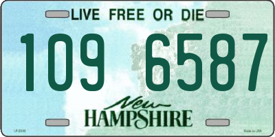 NH license plate 1096587