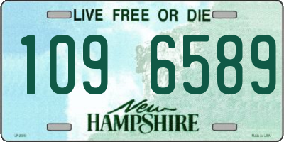 NH license plate 1096589