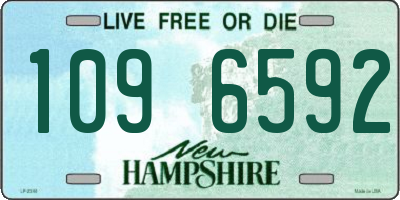 NH license plate 1096592