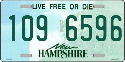 NH license plate 1096596