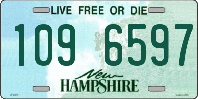 NH license plate 1096597