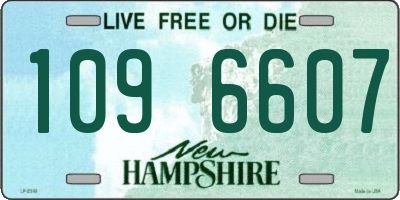 NH license plate 1096607