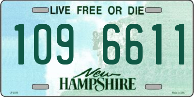 NH license plate 1096611
