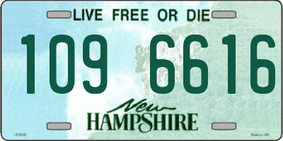 NH license plate 1096616