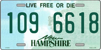 NH license plate 1096618
